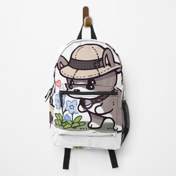 Item preview, Curious French Bulldog Sniffing Flower - Stylish Sticker designed and sold by PaintbrushPlace.
