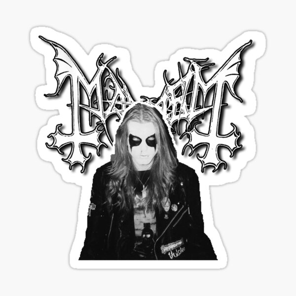 Per Yngve Ohlin Dead Mayhem Sticker for Sale by Rachel Mifsud