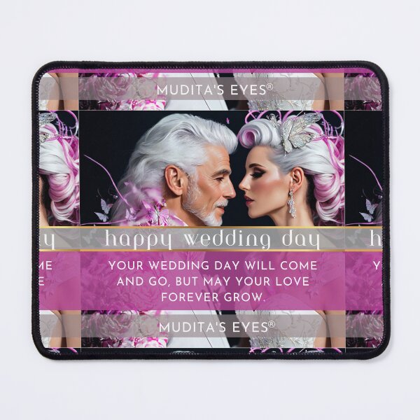 Item preview, Romantic " May your love forever grow" Wedding Day Wishes & Proposal Couple Sticker designed and sold by MuditasEyes.