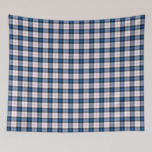 Item preview, Tartan, clan, Ross tartan blue, black, white, pink colours. Scottish Plaid pattern. Checkered pattern. designed and sold by iclipart.