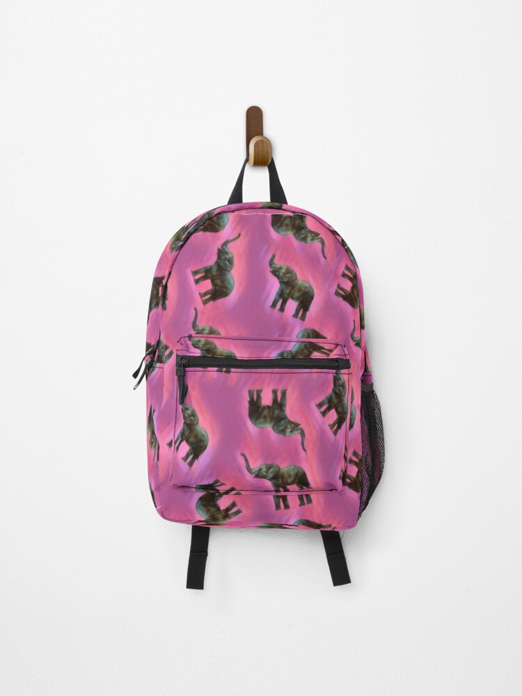 Thumbnail 1 of 3, Backpack, Elephant Pattern Pinks designed and sold by Profitrip.