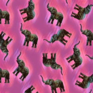 Artwork thumbnail, Elephant Pattern Pinks by Profitrip