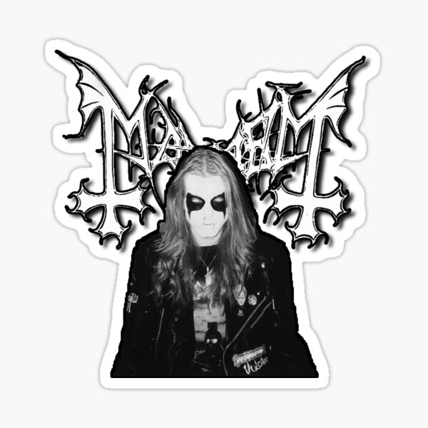 Per Yngve Ohlin Dead Mayhem Sticker for Sale by Rachel Mifsud