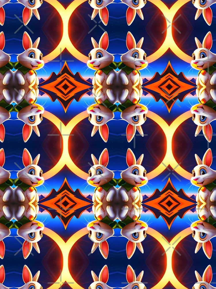 Thumbnail 4 of 4, iPhone Case, Cute Rabbit Pattern designed and sold by artbibun.