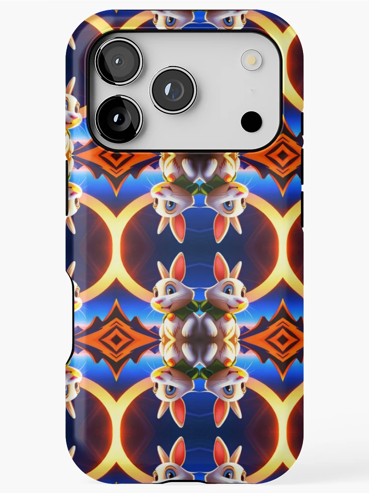 Thumbnail 1 of 4, iPhone Case, Cute Rabbit Pattern designed and sold by artbibun.