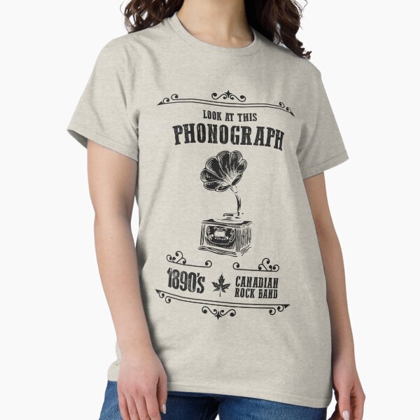 Item preview, Look At This Phonograph: Funny Canadian Rock Group Pun designed and sold by hadleyfoo.