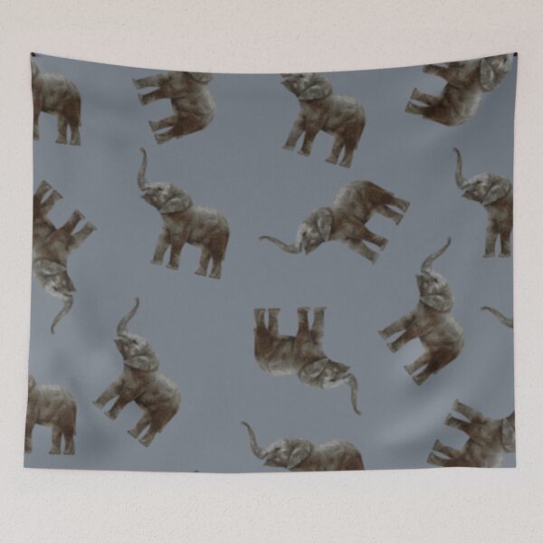 Item preview, Elephants Battleship Grey designed and sold by Profitrip.