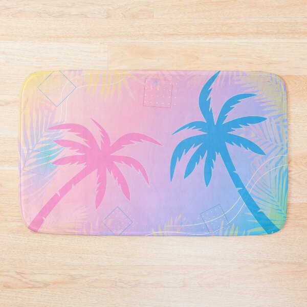 Item preview, palm trees, multicolored palm silhouettes background designed and sold by SabinArt.