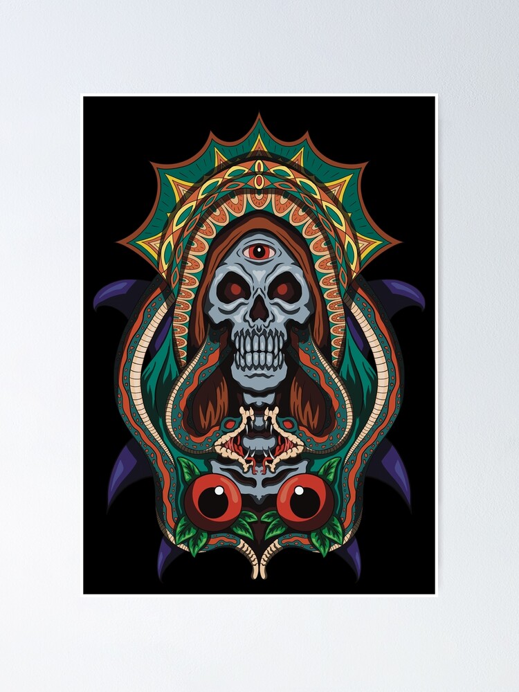Thumbnail 1 of 3, Poster, devil witch designed and sold by WatidStudio.