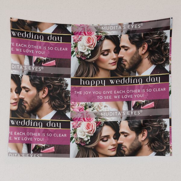 Item preview,  Romantic "The joy you give each other"  Wedding Day Wishes & Proposal Couple Sticker designed and sold by MuditasEyes.
