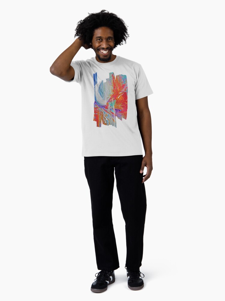 Aperçu 3 sur 4. T-shirt premium avec l'œuvre Odyssée onirique créée et vendue par ElioraBousquet.