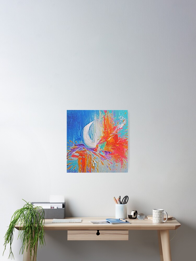 Aperçu 2 sur 3. Poster avec l'œuvre Odyssée onirique créée et vendue par ElioraBousquet.