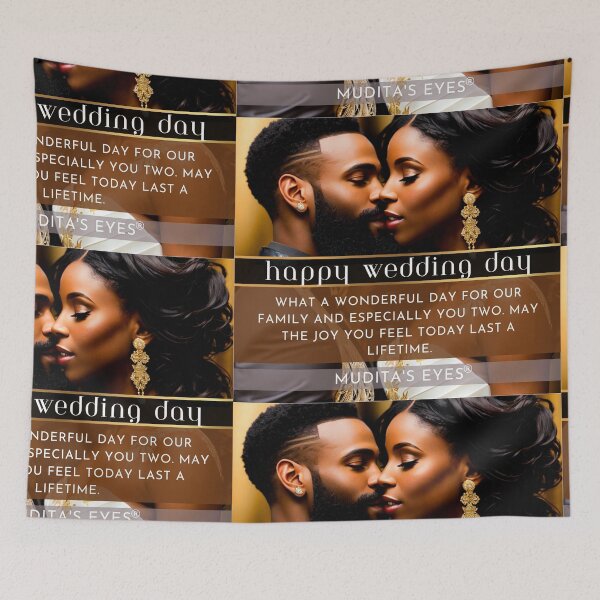 Item preview,  Romantic "What a wonderful day"  Wedding Day Wishes & Proposal Couple Sticker designed and sold by MuditasEyes.
