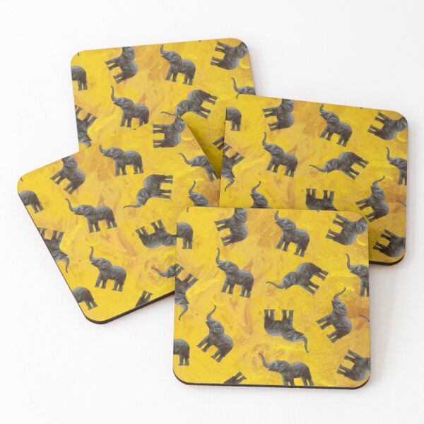 Item preview, Elephants Yellow Shadow designed and sold by Profitrip.