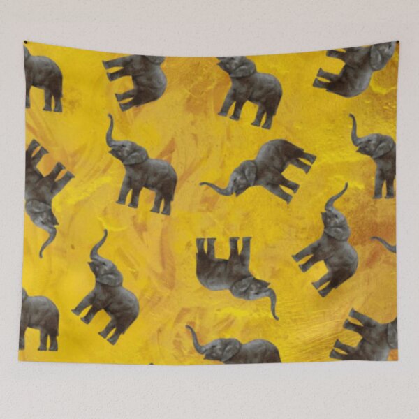 Item preview, Elephants Yellow Shadow designed and sold by Profitrip.