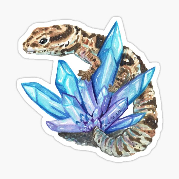 Kristal- Gecko Sticker
