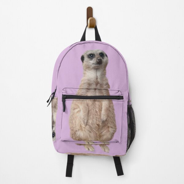 Item preview, Meerkat - Cute meerkat watching the view -Pink background designed and sold by tinytiger77.