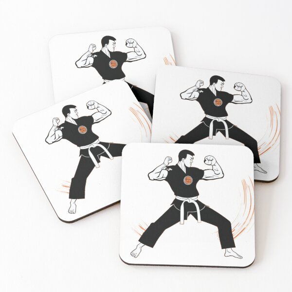 Item preview, a martial artist executing a powerful kick 	 designed and sold by etovkuiatel.