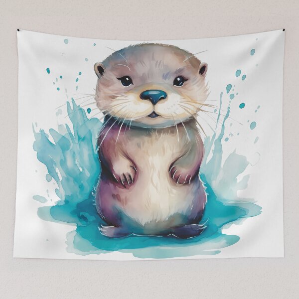 Item preview, Little cute otter #2 designed and sold by TeddyPrint.