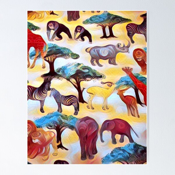 Item preview, Africa Jungle Pop Art designed and sold by Profitrip.