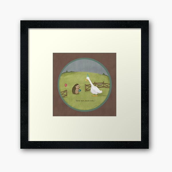 ducks only Framed Art Print