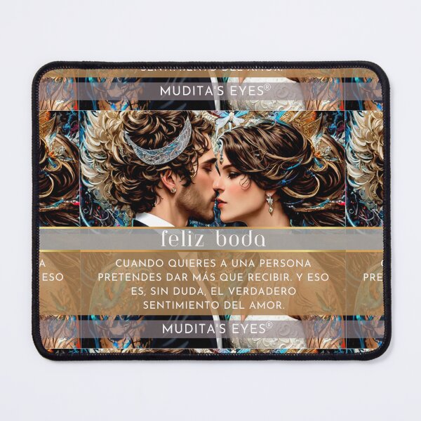 Item preview,  Romántico "Cuando quieres a una persona" Día de la Boda Deseos y Propuesta Pareja Sticker designed and sold by MuditasEyes.