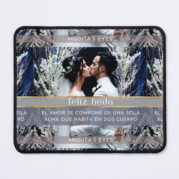 Item preview, Romántico "El amor se compone de una sola alma" Día de la Boda Deseos y Propuesta Pareja Sticker designed and sold by MuditasEyes.