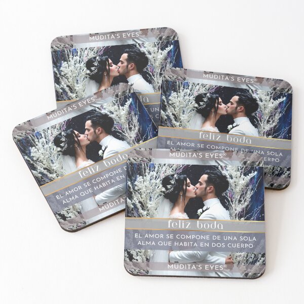 Item preview,  Romántico "El amor se compone de una sola alma" Día de la Boda Deseos y Propuesta Pareja Sticker designed and sold by MuditasEyes.