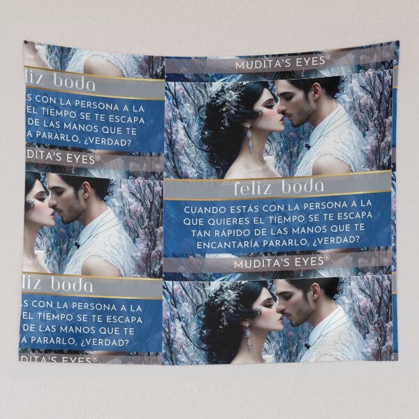 Item preview,  Romántico "Cuando estas con la persona" Día de la Boda Deseos y Propuesta Pareja Sticker designed and sold by MuditasEyes.
