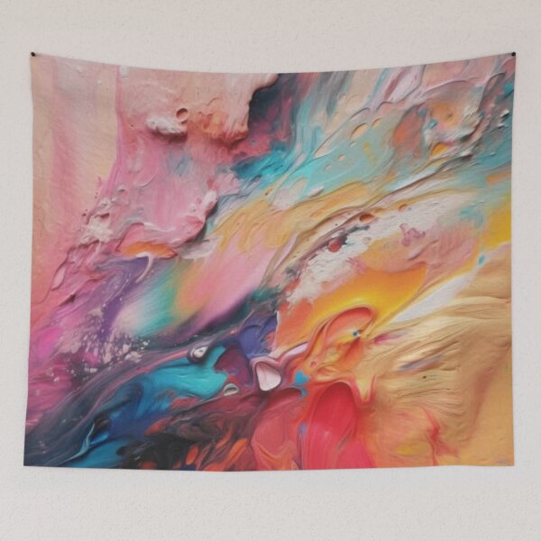 Item preview, Brushstrokes of paint. Modern art. Colorful print .Abstract art background.  designed and sold by MTShoppingLine.