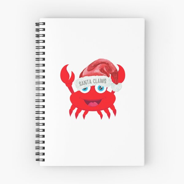 Item preview, Cute Crab Cartoon Red Crabby Crab Deep Sea Creature “Santa Claws”, Cute Crab Puns designed and sold by haRexia.
