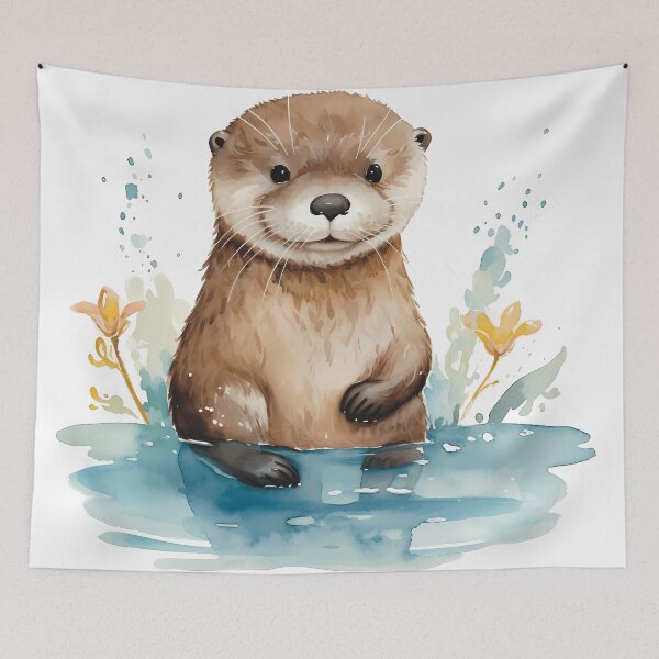 Item preview, Little cute otter #4 designed and sold by TeddyPrint.
