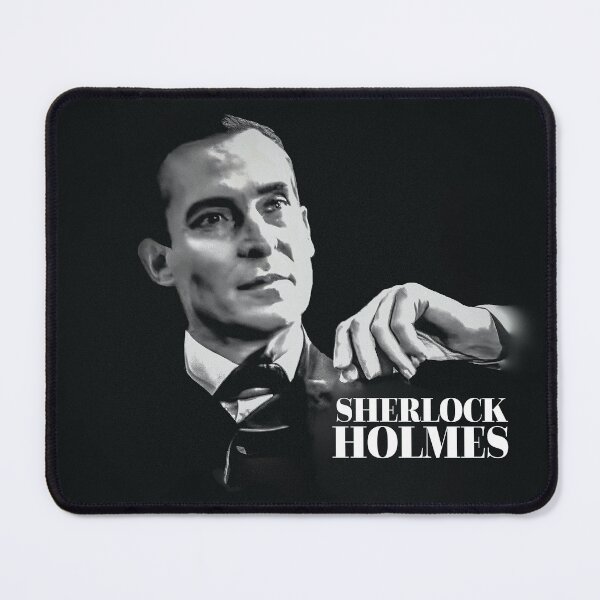 Item preview, Jeremy Brett as Sherlock Holmes: Film Noir Style Portrait designed and sold by imageren.