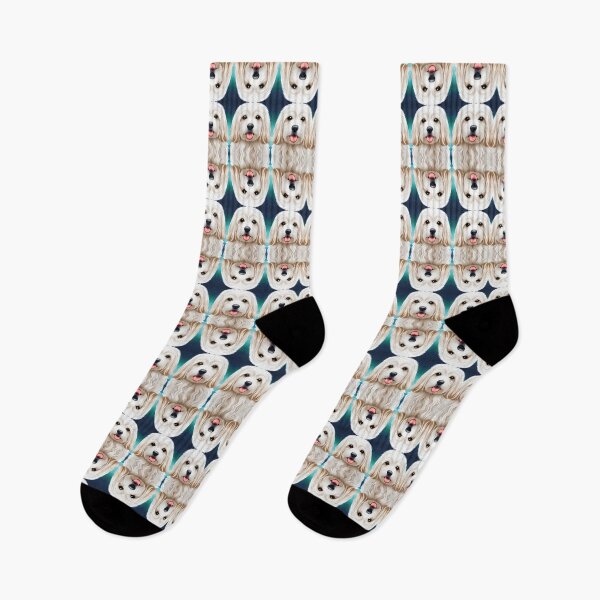 Item preview, Cute White Dog Pattern designed and sold by artbibun.