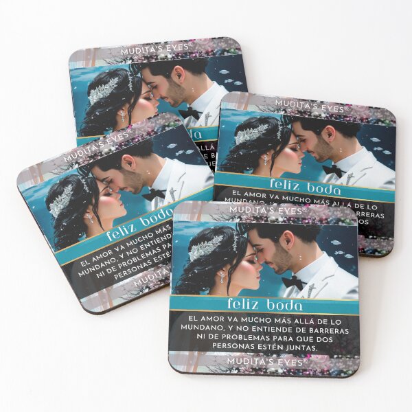 Item preview,   Romántico "El amor va mucho mas alla" Día de la Boda Deseos y Propuesta Pareja Sticker designed and sold by MuditasEyes.