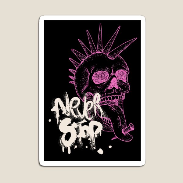 Artikelvorschau, Punkrock hört nie auf entworfen und verkauft von InfernalDesign.