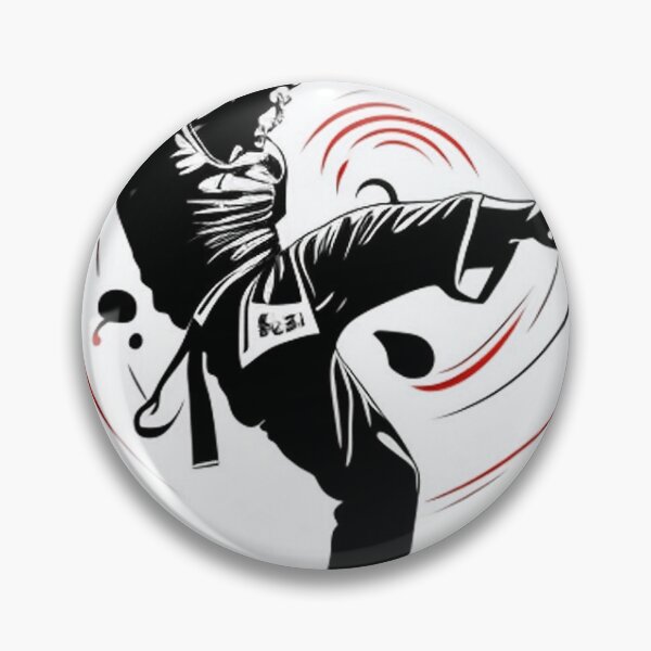 Item preview, a martial artist executing a powerful kick 	 designed and sold by etovkuiatel.