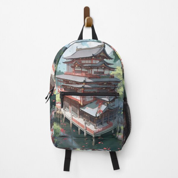 Item preview, Asian Style House on a Lake designed and sold by ArtbyAiGallery.