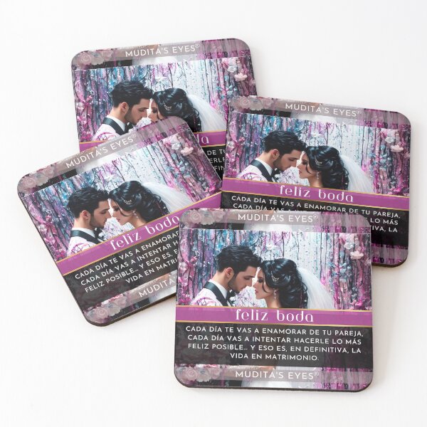 Item preview,   Romántico "La vida en matrimonio" Día de la Boda Deseos y Propuesta Pareja Sticker designed and sold by MuditasEyes.