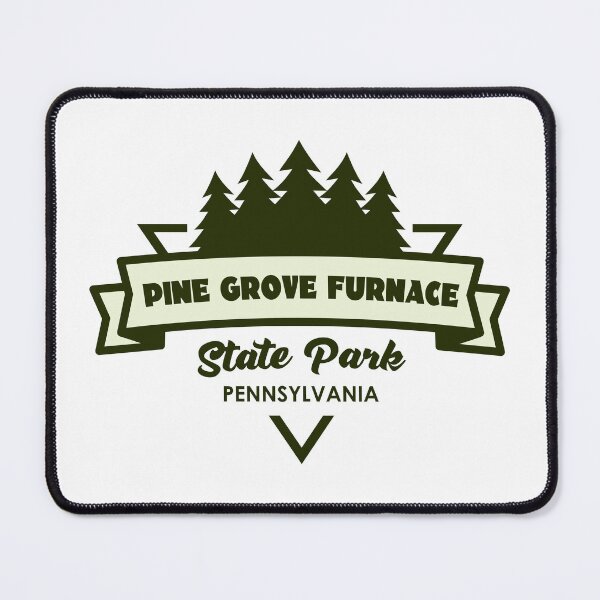 Item preview, Pine Grove Furnace State Park Pennsylvania Trees And Ribbon designed and sold by bivenart.