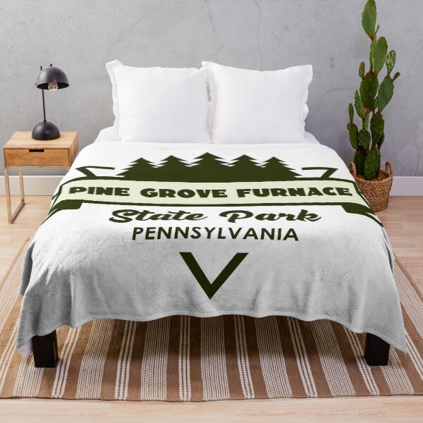 Item preview, Pine Grove Furnace State Park Pennsylvania Trees And Ribbon designed and sold by bivenart.