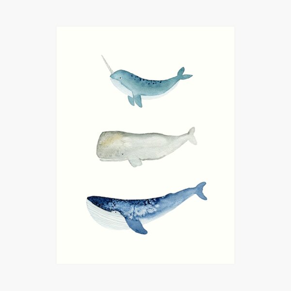 Whale Squad Art Print