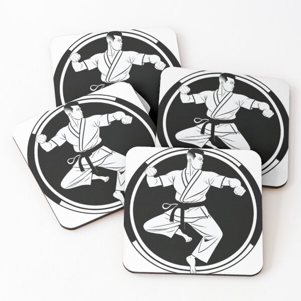Item preview, a martial artist executing a powerful kick 	 designed and sold by etovkuiatel.