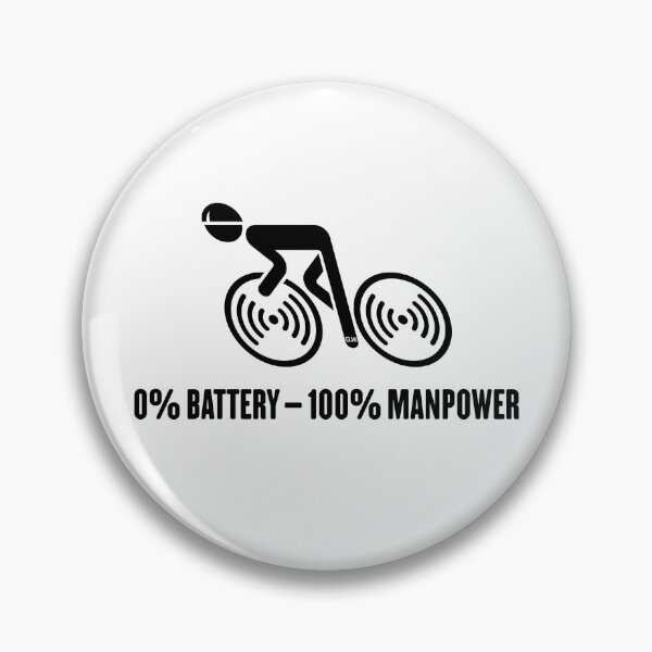 Item preview, 0% Battery – 100% Manpower (Bicycle / Road Bike / Black) designed and sold by MrFaulbaum.