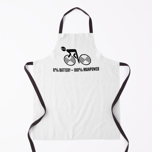Item preview, 0% Battery – 100% Manpower (Bicycle / Road Bike / Black) designed and sold by MrFaulbaum.
