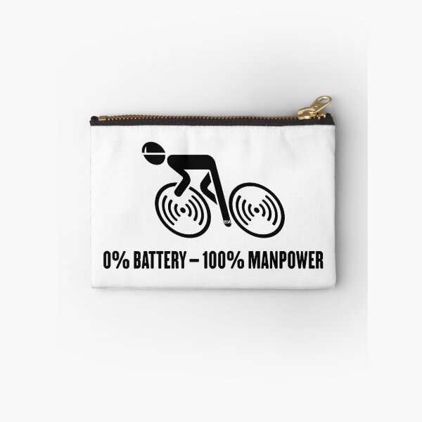 Item preview, 0% Battery – 100% Manpower (Bicycle / Road Bike / Black) designed and sold by MrFaulbaum.