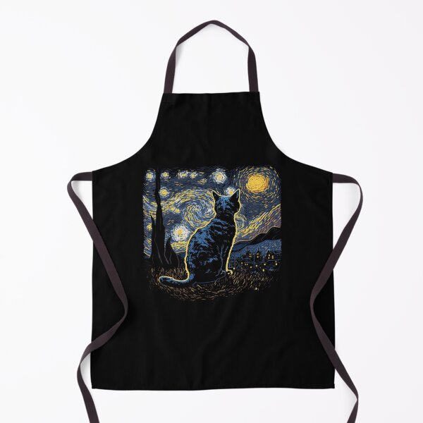 Item preview, Starry Night Inspired Cat Gifts Funny Cat designed and sold by KsuAnn.