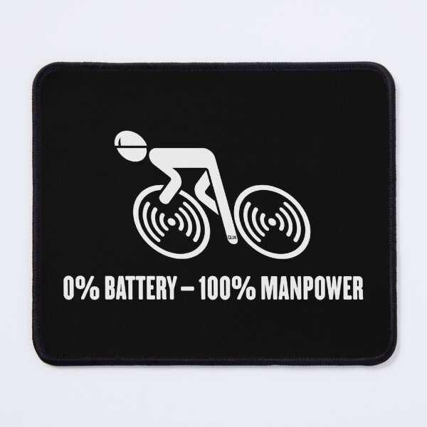 Item preview, 0% Battery – 100% Manpower (Bicycle / Road Bike / White) designed and sold by MrFaulbaum.