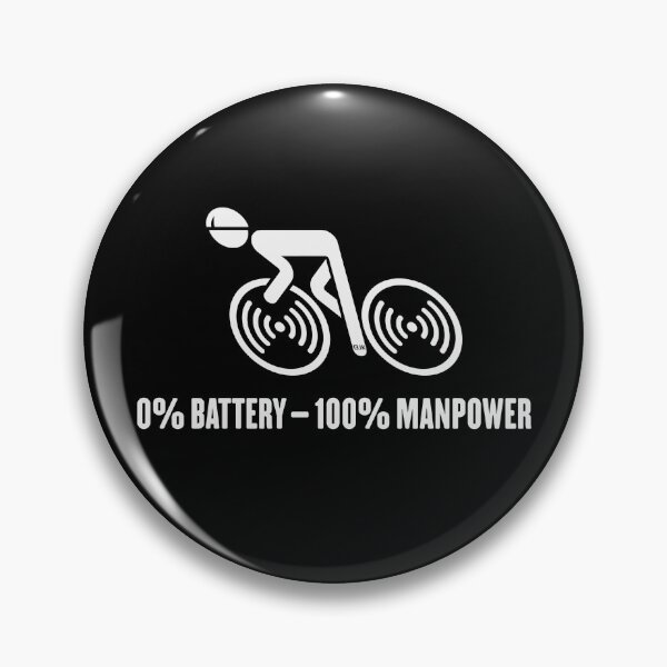 Item preview, 0% Battery – 100% Manpower (Bicycle / Road Bike / White) designed and sold by MrFaulbaum.