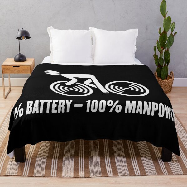 Item preview, 0% Battery – 100% Manpower (Bicycle / Road Bike / White) designed and sold by MrFaulbaum.